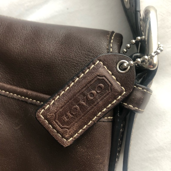 Brown Coach Soho Shoulder Bag Purse - Picture 8 of 13